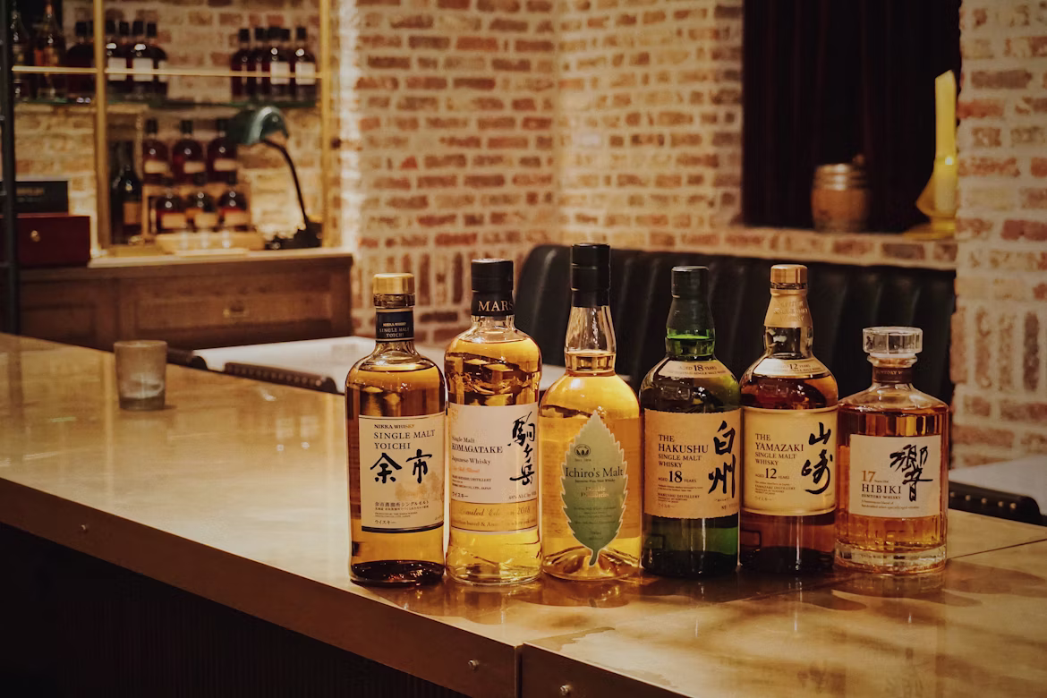 Luxury whisky collection