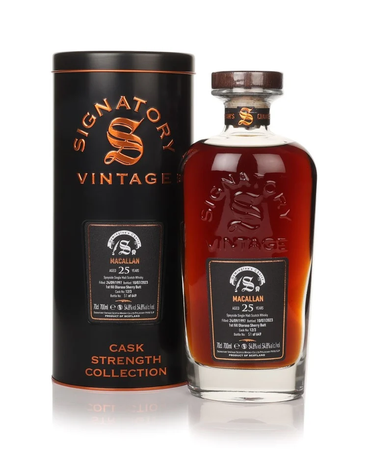 Macallan 25 Year Old 1997 Cask Strength Signatory